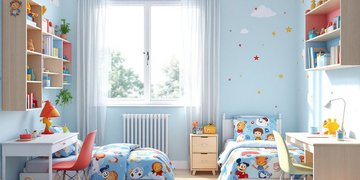 Зонирование комнаты для двух сыновей-погодок: практическое руководство