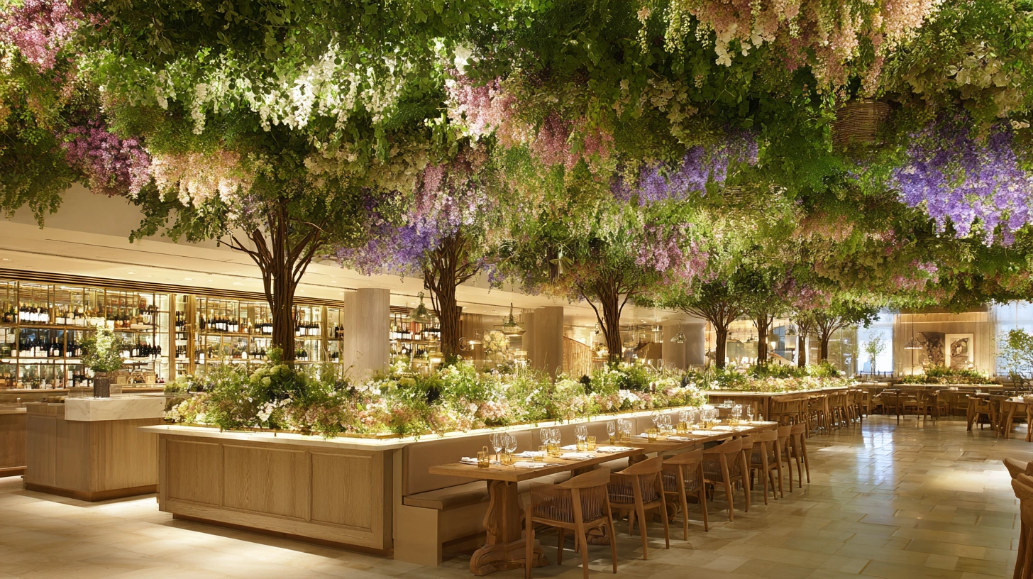 Флористический декор ресторана vivaflowers.com