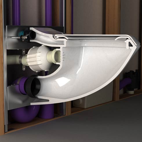 Современный туалет Grey Water Toilet System